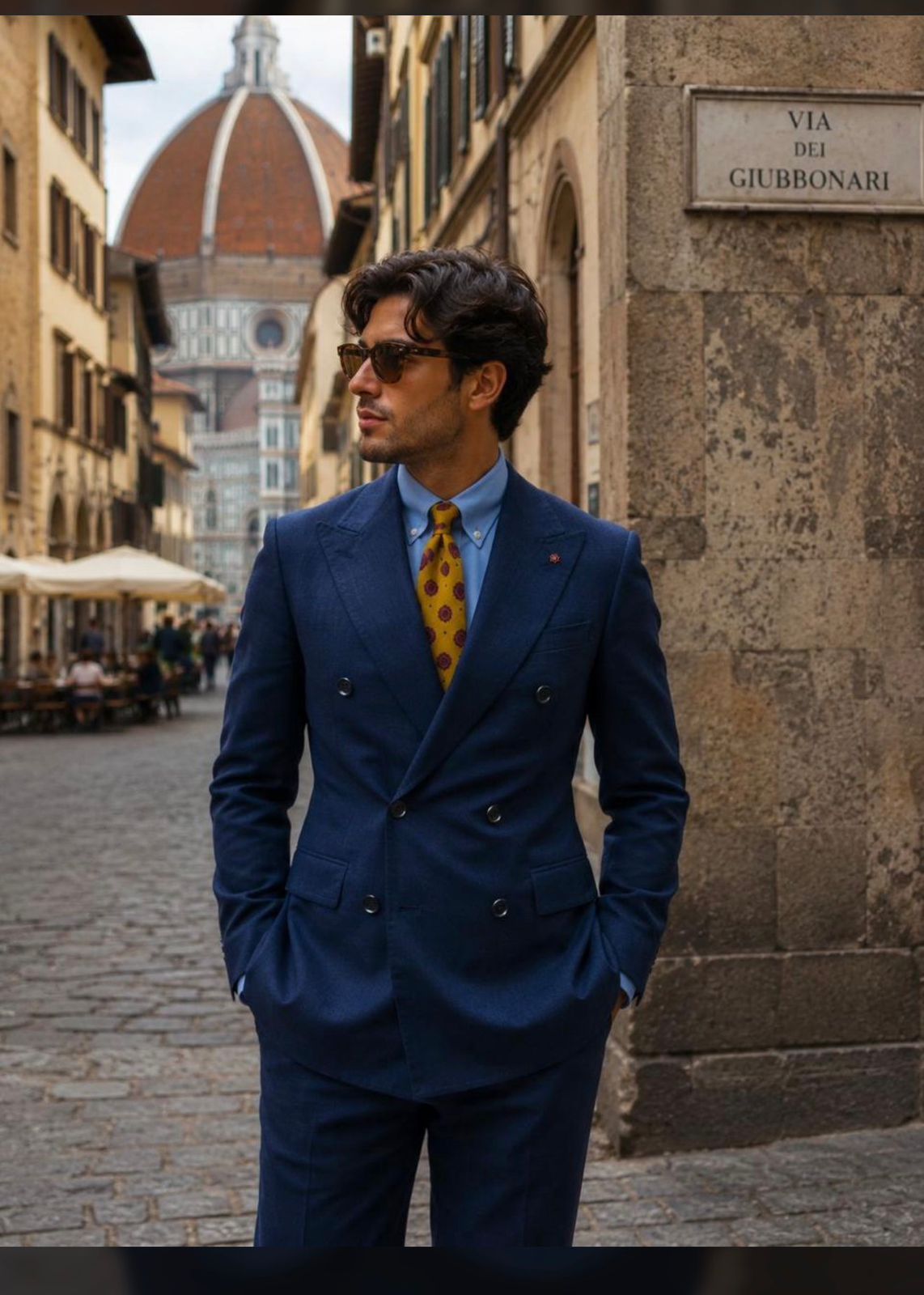 Modelo trajando Blazer Marina Yachting Brasil sob medida